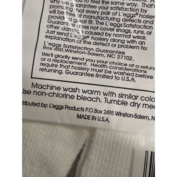 NOS Vtg Leggs Wear Basic Sox 2 Cuffed & 2 Crew Socks One Size 4 Pair Total USA - Picture 10 of 11